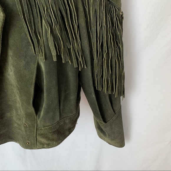 VINTAGE LEARSI Western Fringe Leather Jacket - Picture 4 of 6
